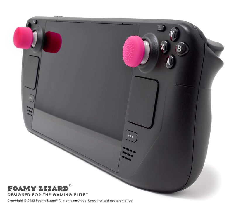 Foamy Lizard AceShot Thumb Grips (8pc) for Xbox One (Series X, S) & Steamdeck by Foamy Lizard â€“ Sweat Free 100% Silicone Precision Raised Antislip Rubber Analog Stick Grips For Xbox One Controller (8 grips) PINK - Image 4